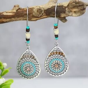 Ethnic‎ Hollow Dangle Earrings New f37
